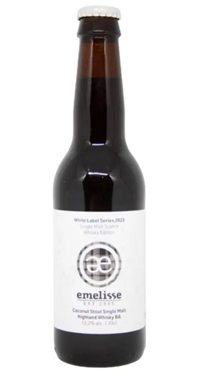 White Label Coconut Stout Single Malt Highland Whisky BA 2023