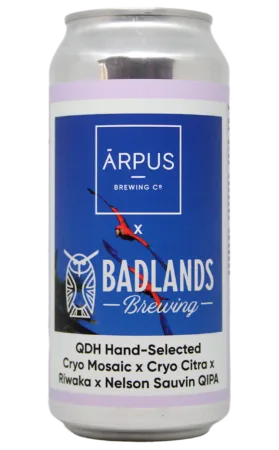 Ārpus X Badlands Brewing QDH Hand-Selected Cryo Mosaic X Cryo Citra X Riwaka X Nelson Sauvin QIPA