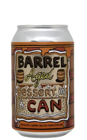 Barrel Aged Dessert In A Can - Salted Toffee Popcorn